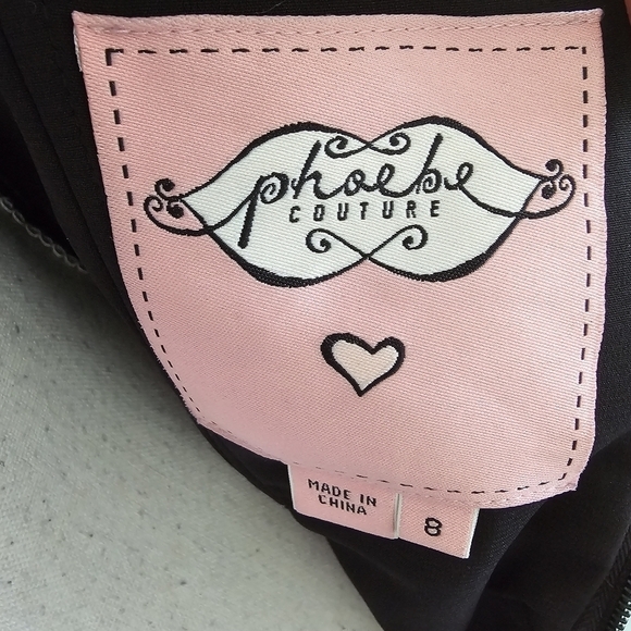 Phoebe Couture Black Lace Cocktail Dress - Picture 11 of 12